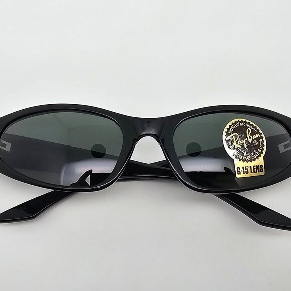 Ray-Ban B&L W1924 XXAR Black Frame G-15 Green Glass Lens Cat Eye Sunglasses 55mm
